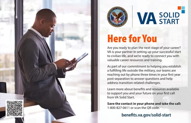 VA Solid Start outreach poster